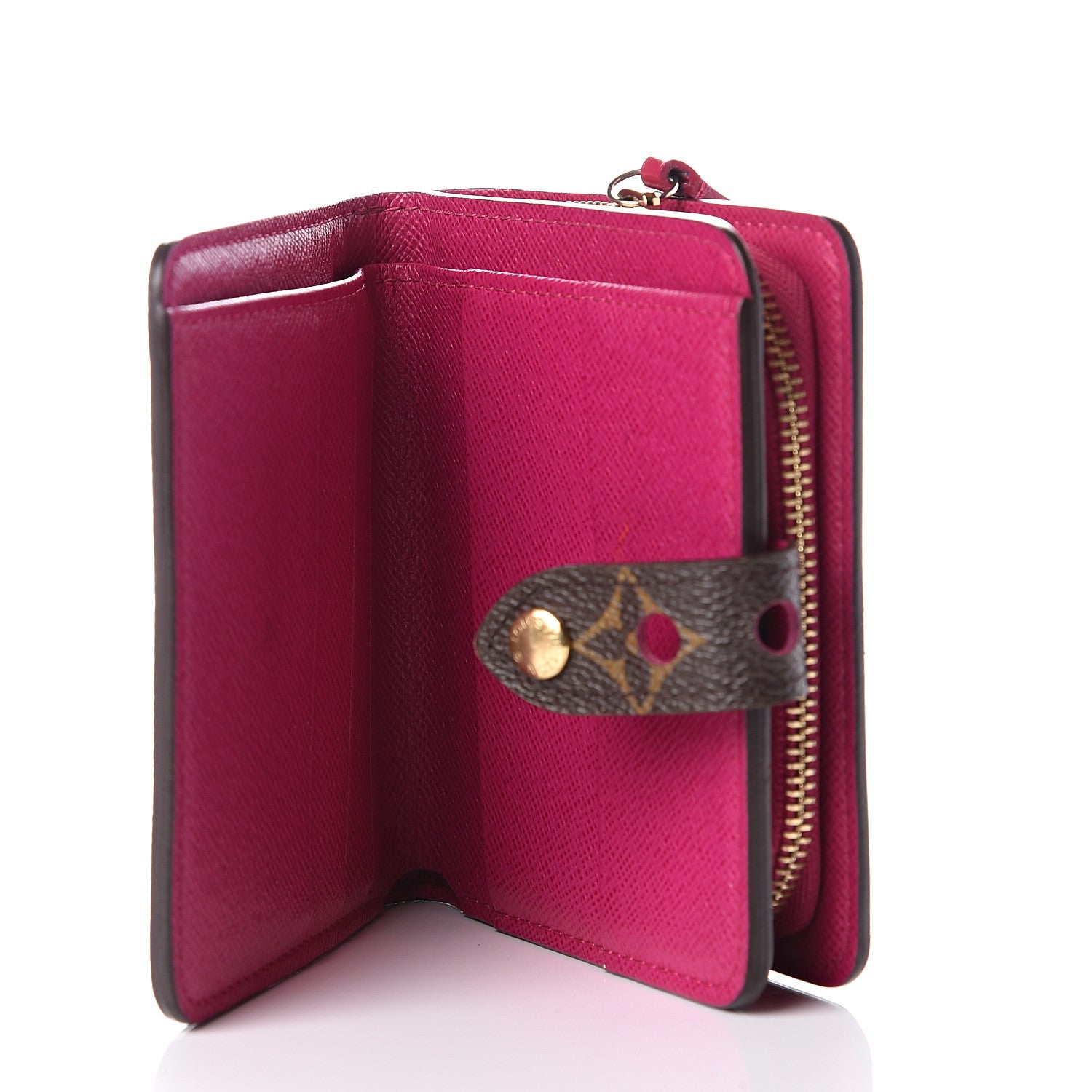 Louis Vuitton Monogram Perforated Compact Zipped Wallet Fuchsia 4 of 10
