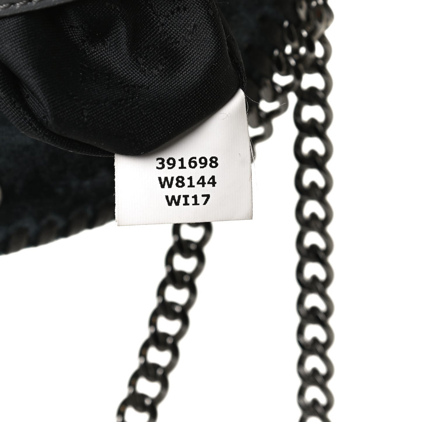 Crushed Velvet Tiny Falabella Tote Blue