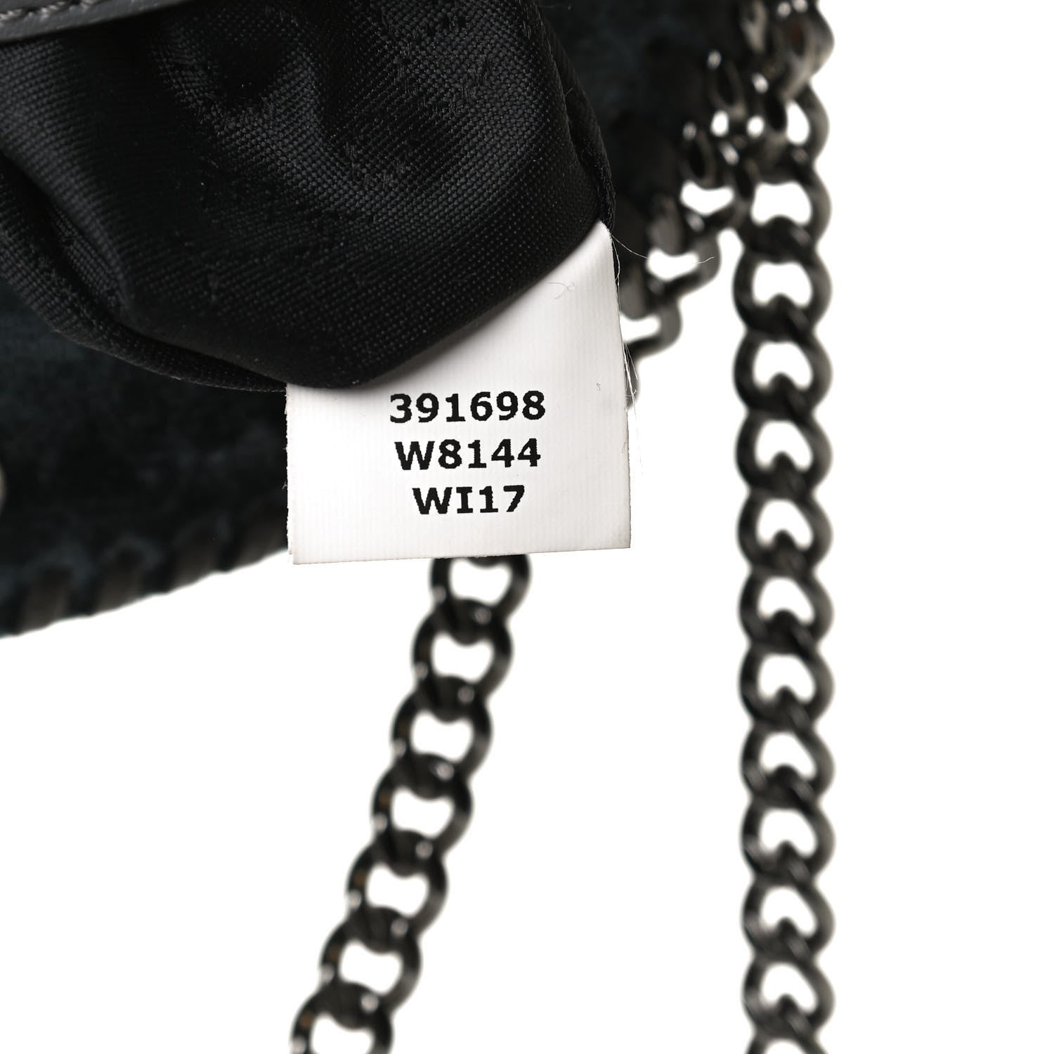 Stella McCartney Crushed Velvet Tiny Falabella Tote Blue 7 of 13