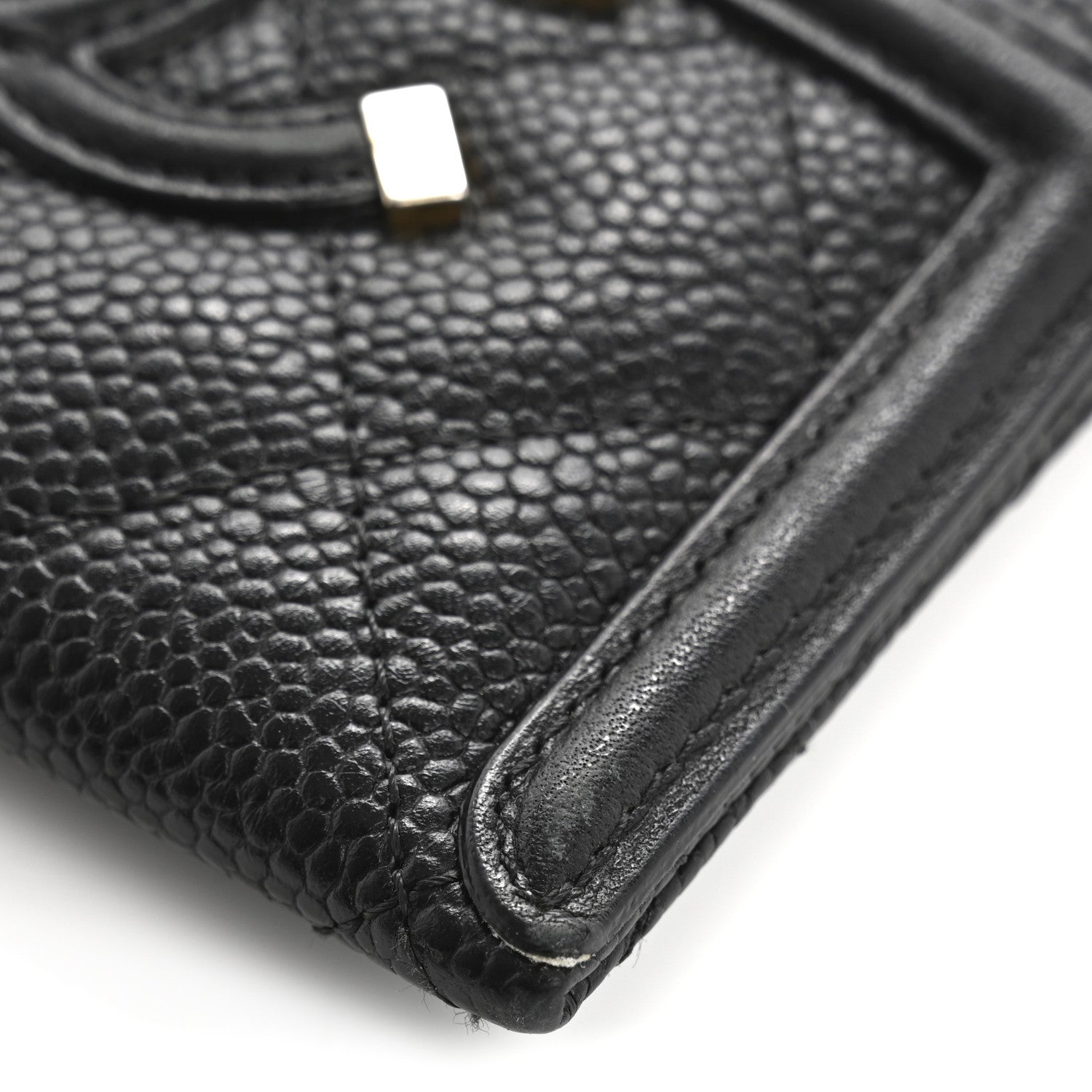 Chanel Caviar Quilted Filigree Card Holder Black 11 of 13