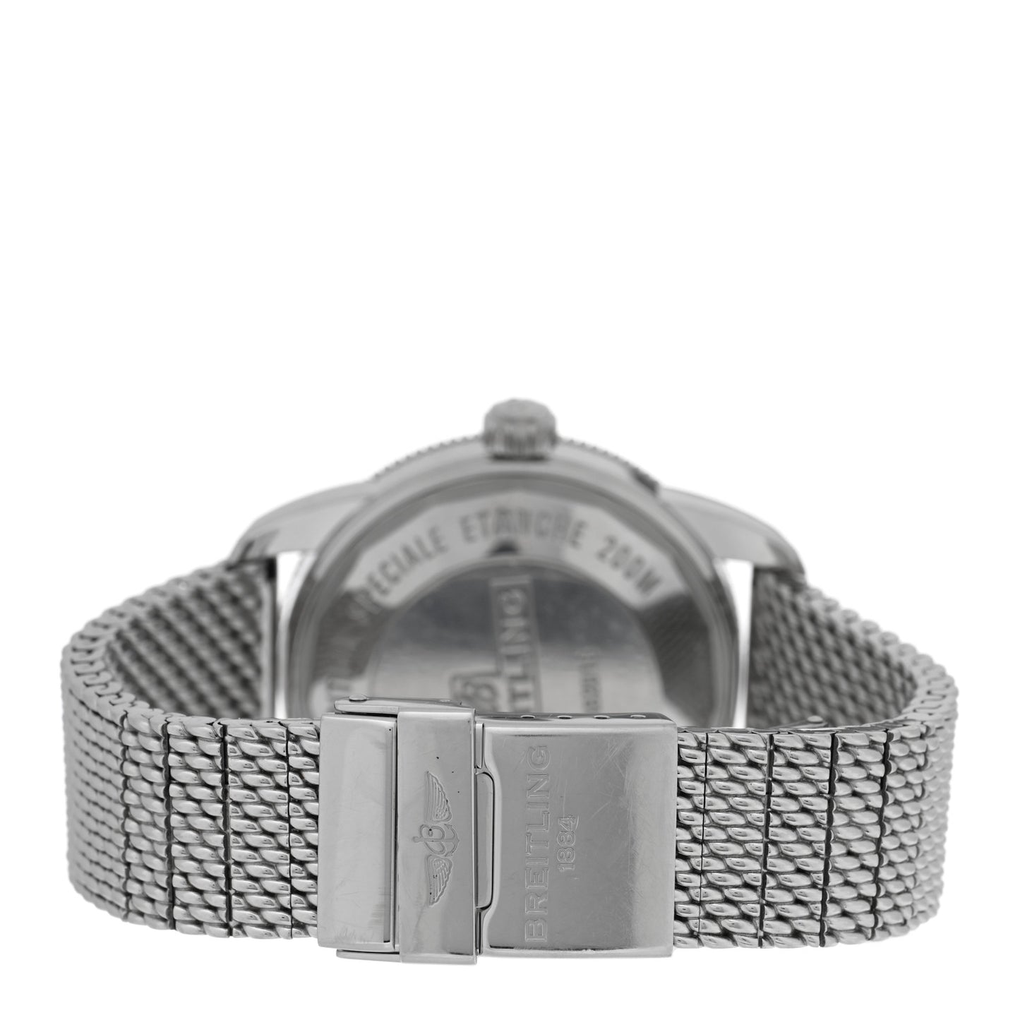 Stainless Steel 42mm Superocean Heritage II B20 Automatic Watch Black AB2010