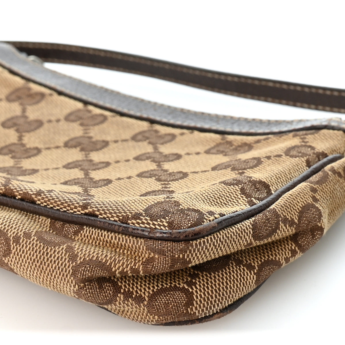 Gucci Monogram Small Pochette Dark Brown 10 of 11