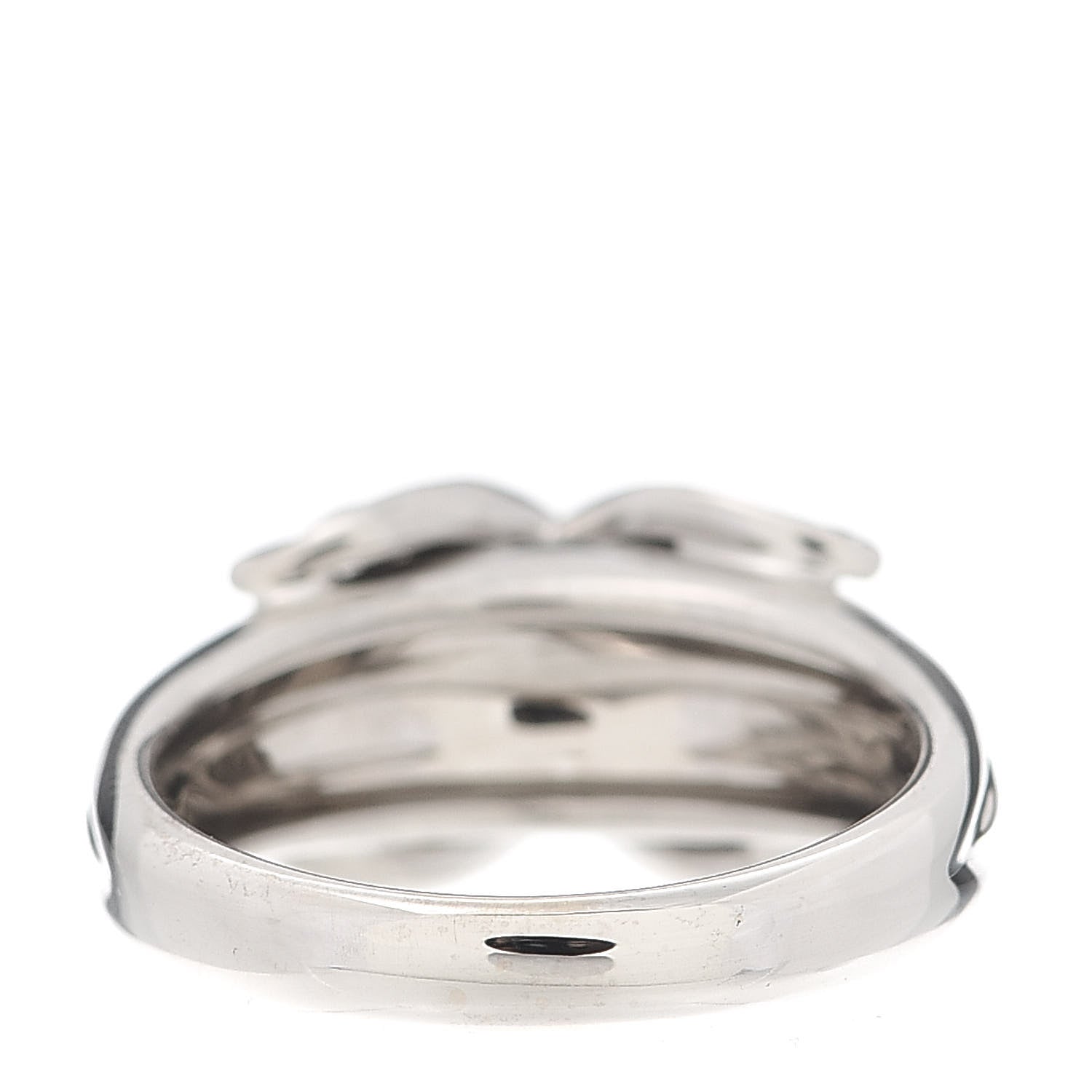 Tiffany 18K White Gold Diamond Signature X Ring 49 5 3 of 4