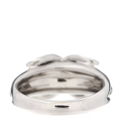 Tiffany 18K White Gold Diamond Signature X Ring 49 5 3 of 4