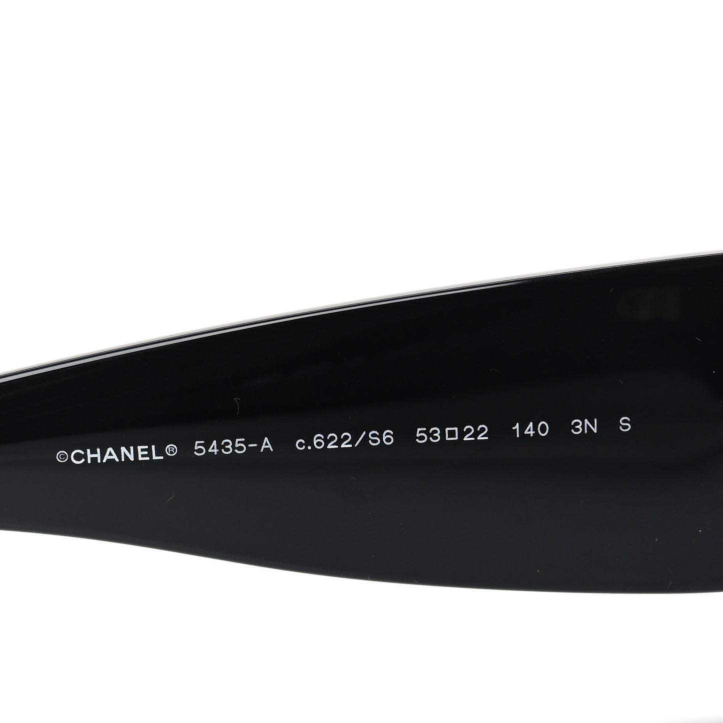 Acetate Rectangle Sunglasses 5435-A Black