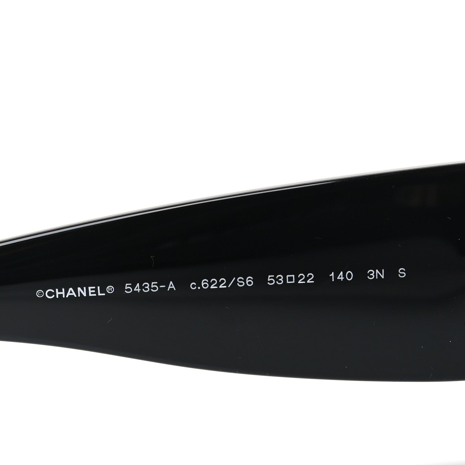 Chanel Acetate Rectangle Sunglasses 5435-A Black 5 of 7