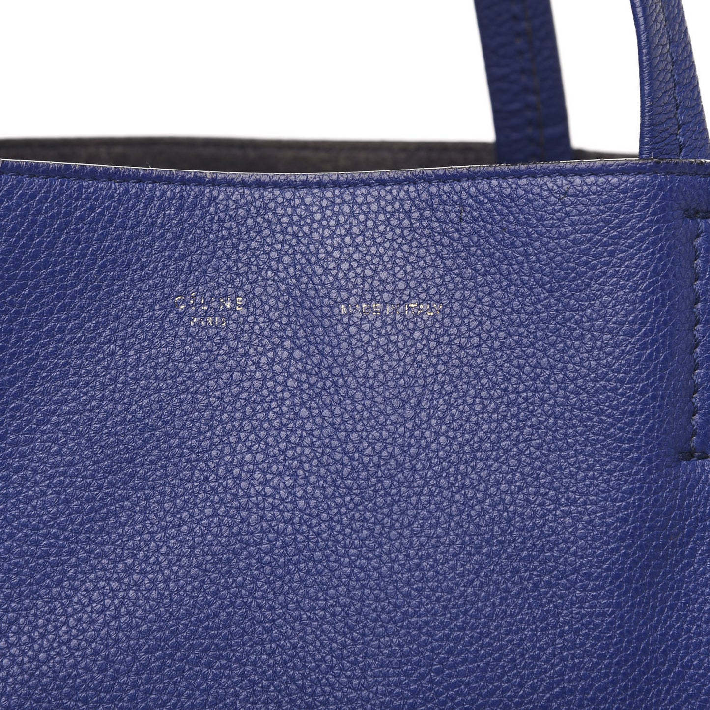 Soft Grained Calfskin Medium Belt Cabas Phantom Indigo