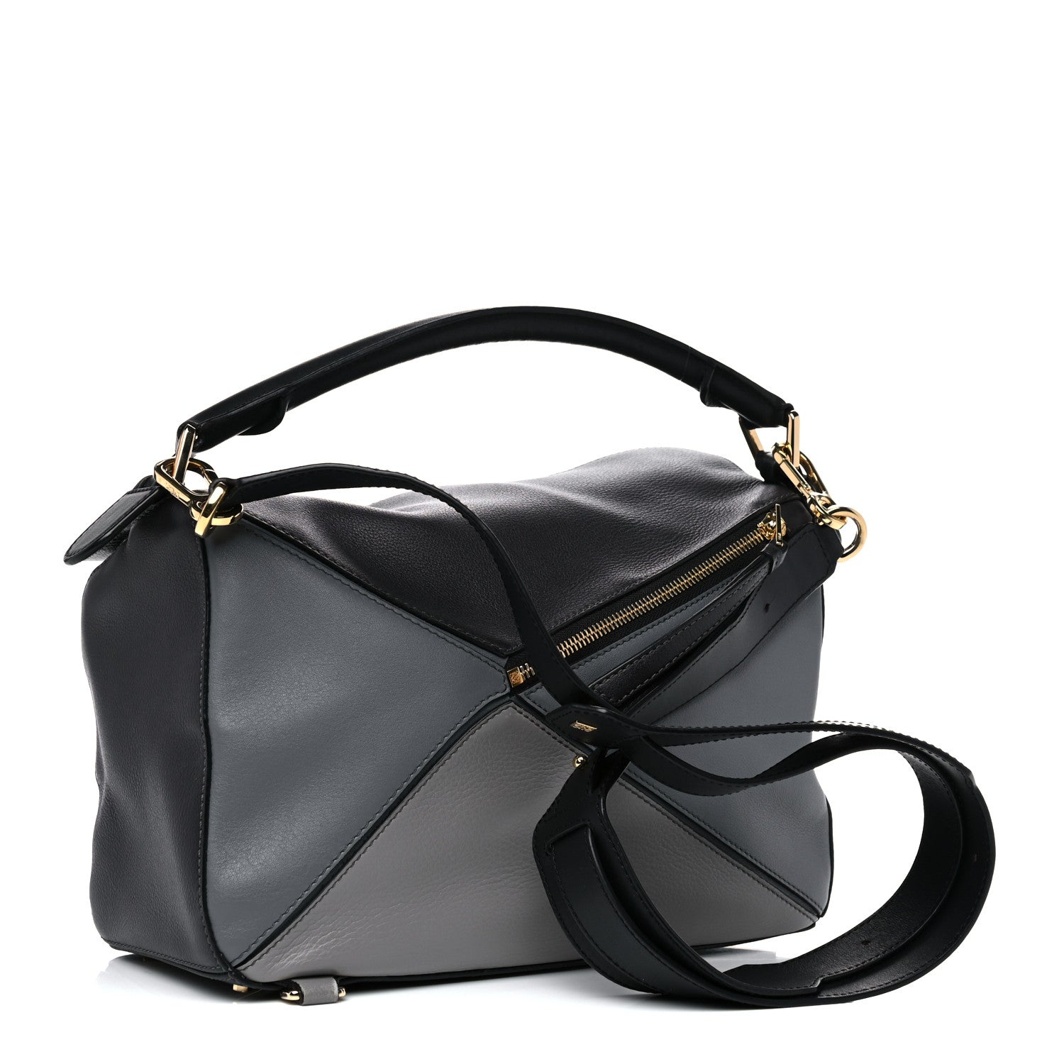 Loewe Calfskin Medium Puzzle Bag Grey Multito 2 of 11