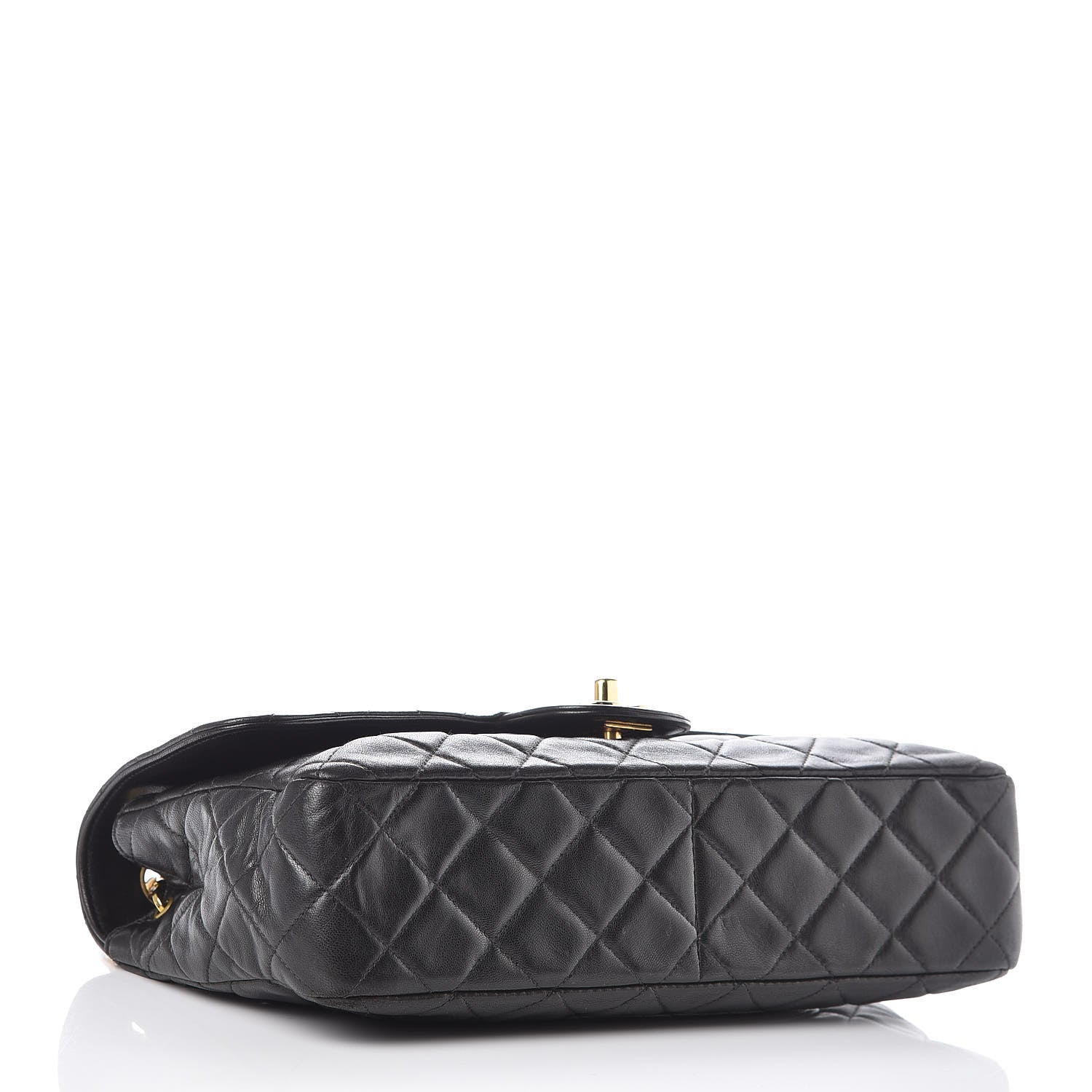 Chanel Lambskin Quilted Medium Single Flap Black 4 of 11