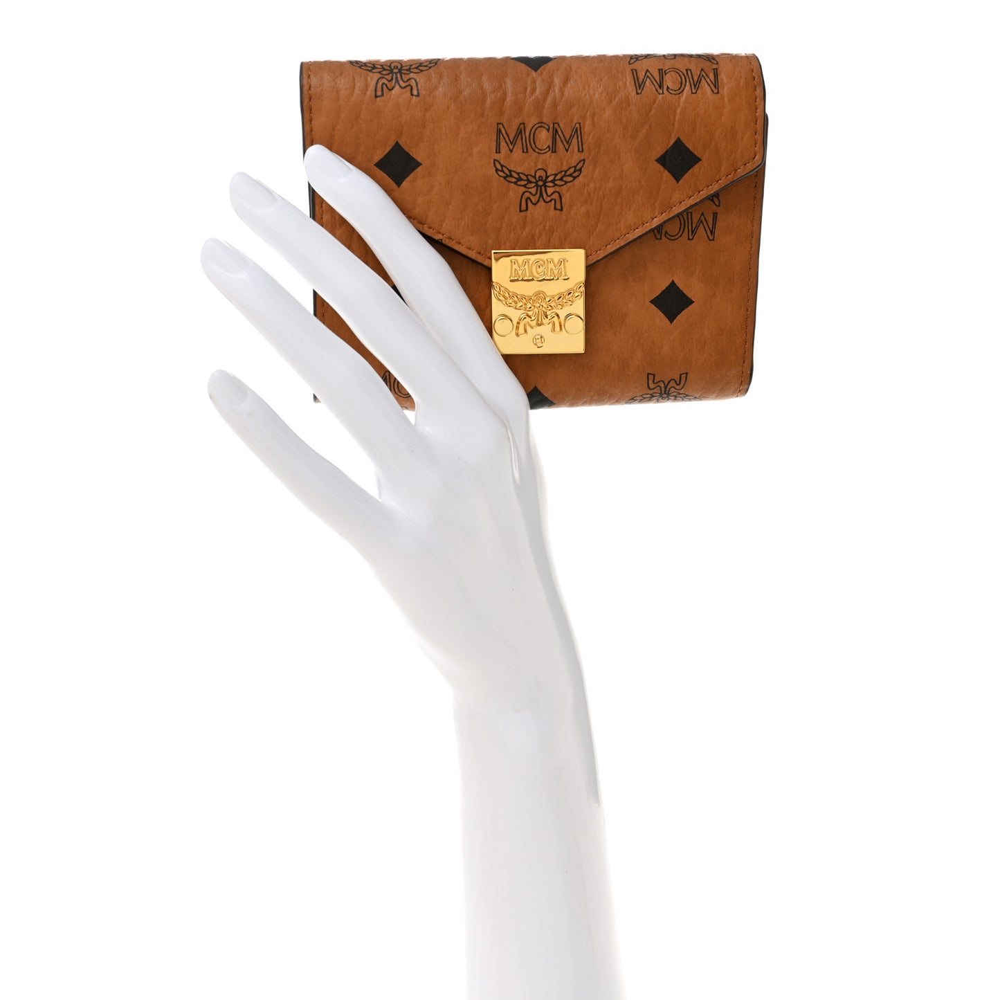 Visetos Trifold Tracy Wallet Cognac