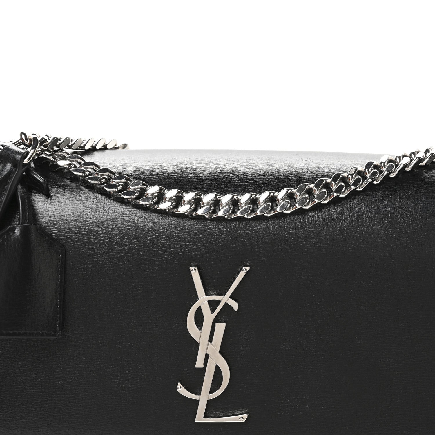 Saint Laurent Calfskin Large Monogram Sunset Black 8 of 12