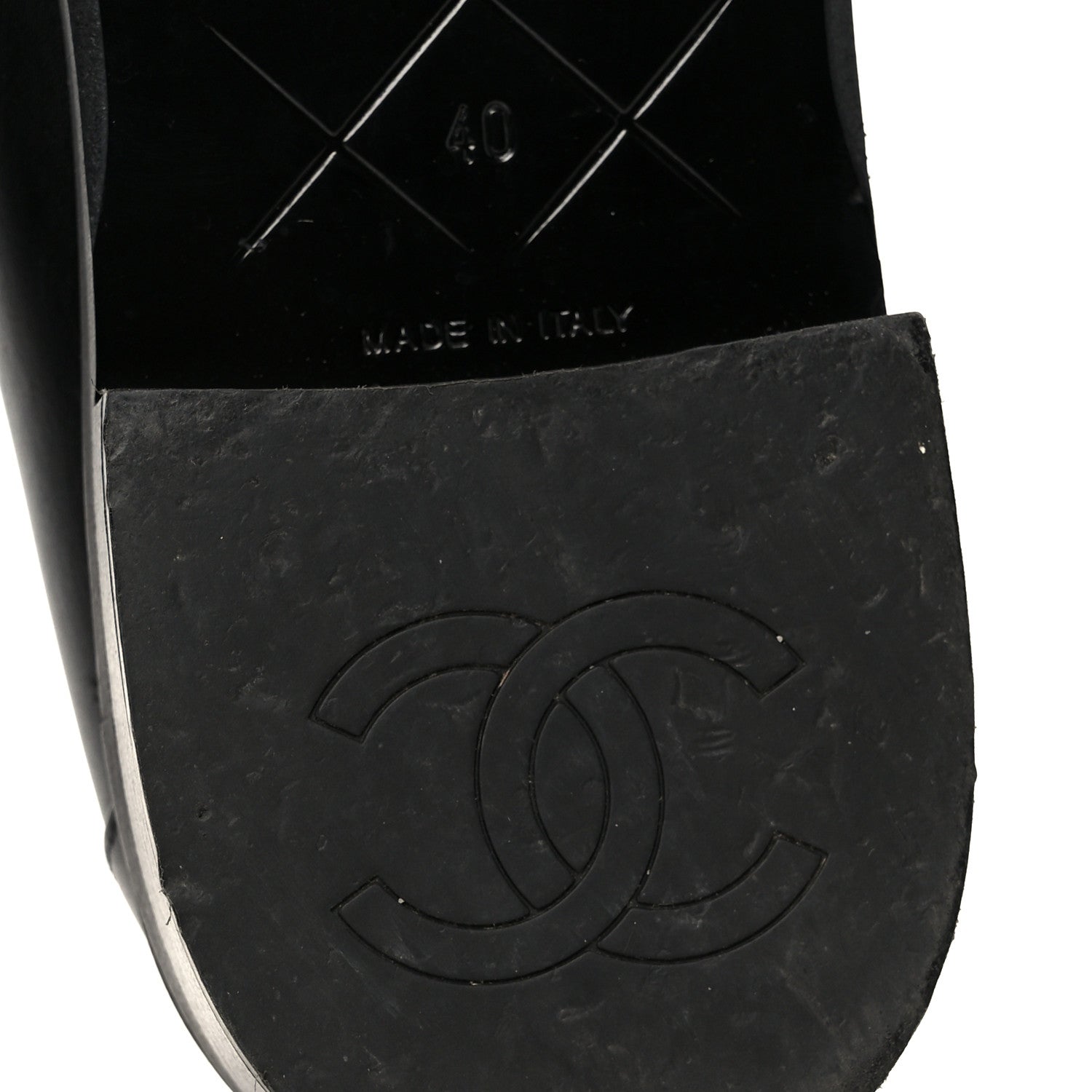 Chanel Calfskin CC Turnlock Moccasins 40 Black 8 of 11