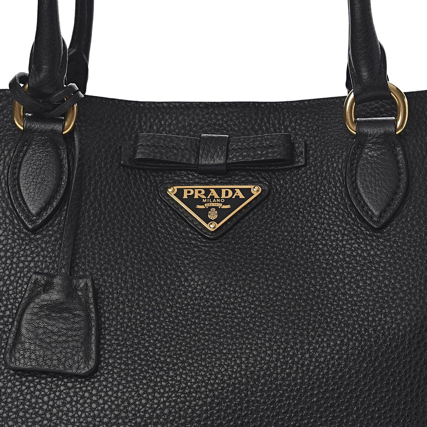 Vitello Daino Shoulder Bag Black