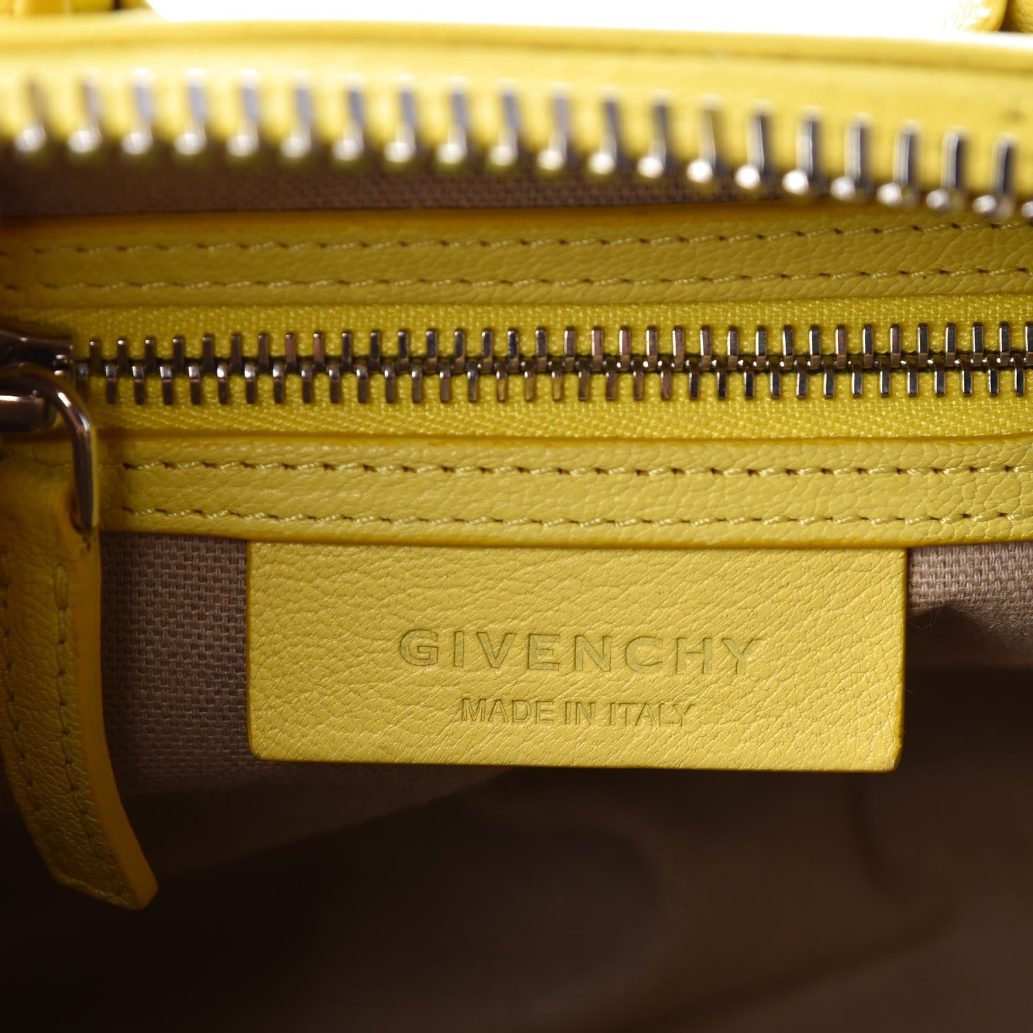 Givenchy Sugar Goatskin Mini Antigona Yellow 6 of 9