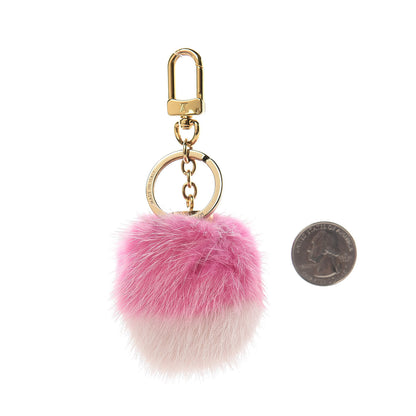 Louis Vuitton Mink Fluo Bubble Bag Charm Key Holder Pink 2 of 5