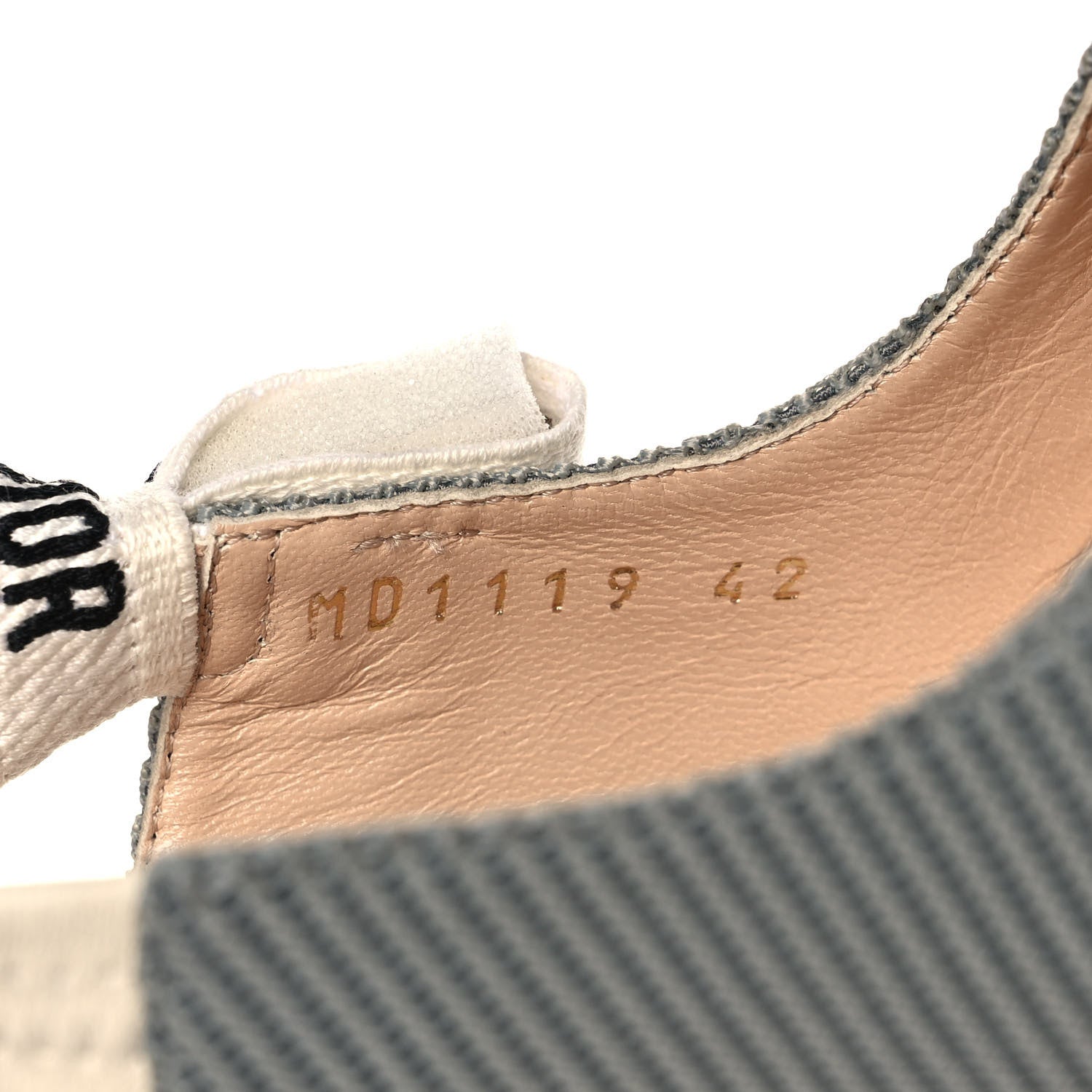Christian Dior Technical Canvas Ribbon J'Adior Slingback 100mm Pumps 42 Grey Stone 8 of 8