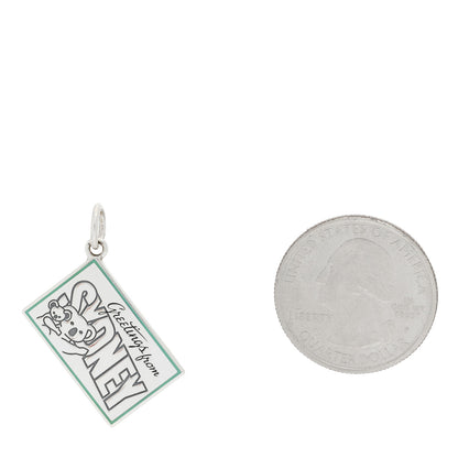 Tiffany Sterling Silver Enamel Sydney Postcard Charm Blue 2 of 5