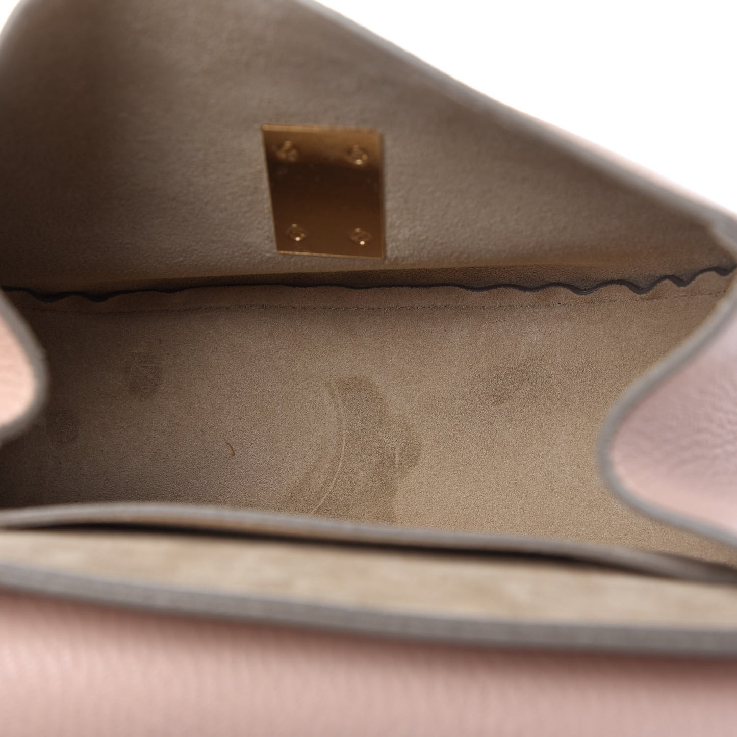 Grained Lambskin Drew Shoulder Bag Cement Pink