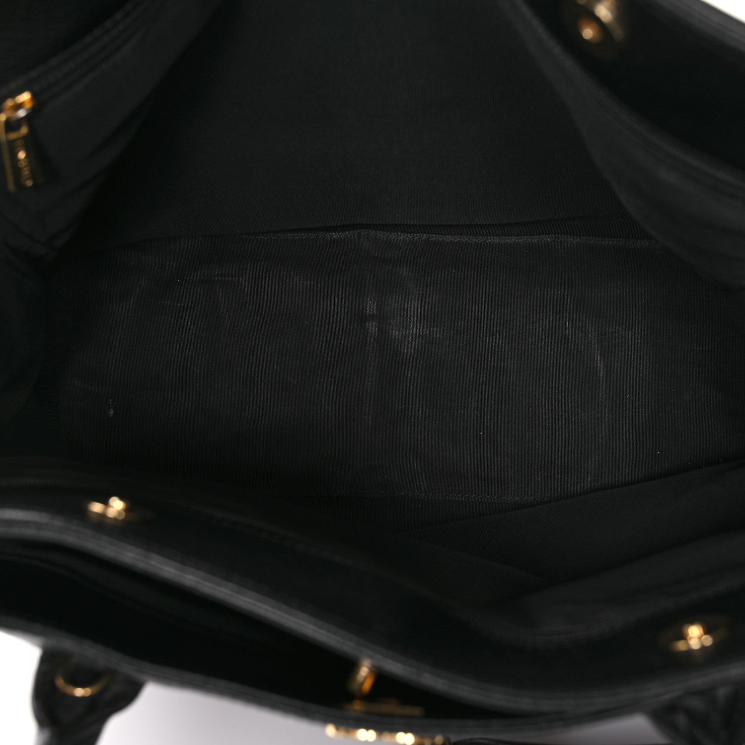 Chanel Calfskin Cerf Executive Shopper Tote Black 6 of 13