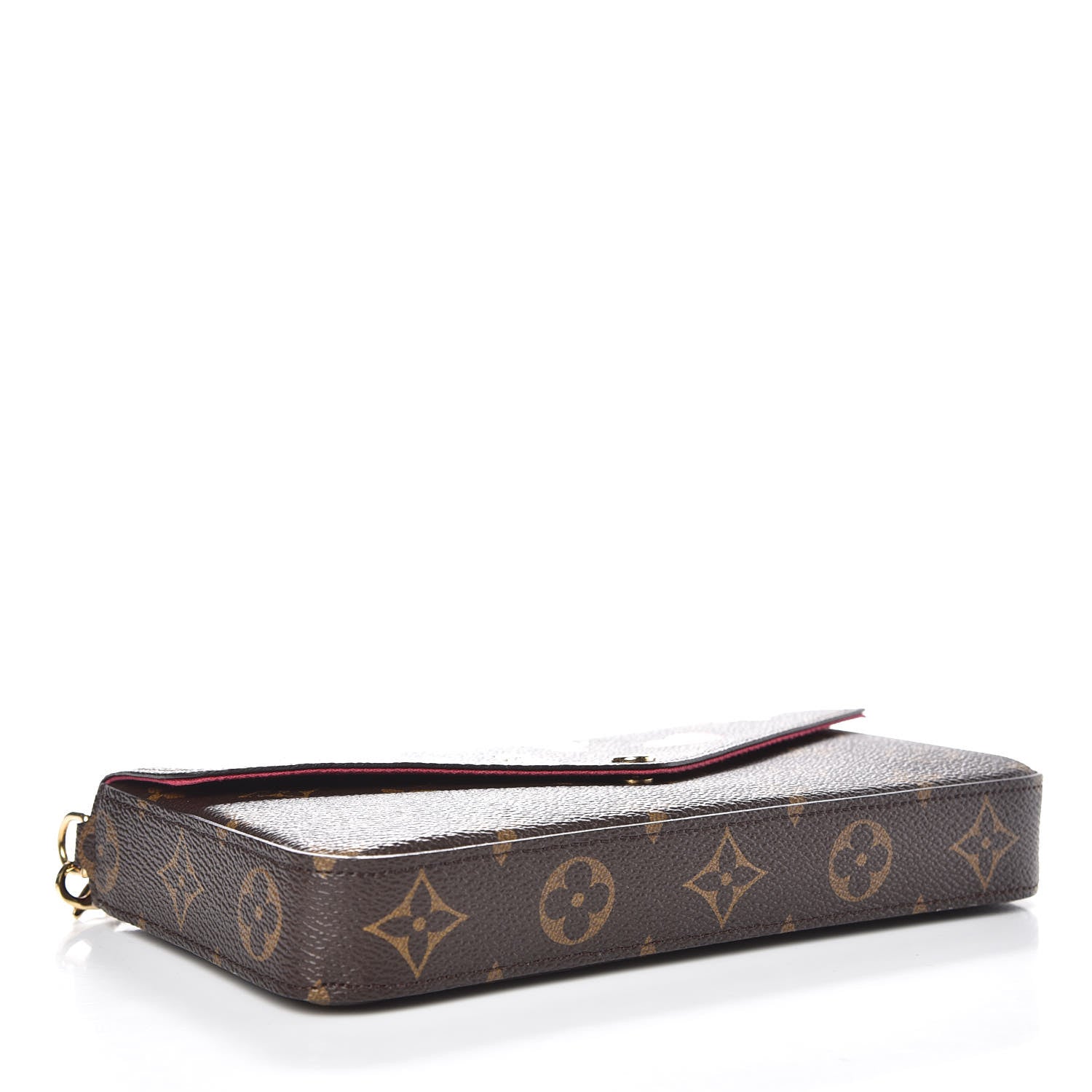Louis Vuitton Monogram LV Love Lock Pochette Felicie Chain Wallet 4 of 9