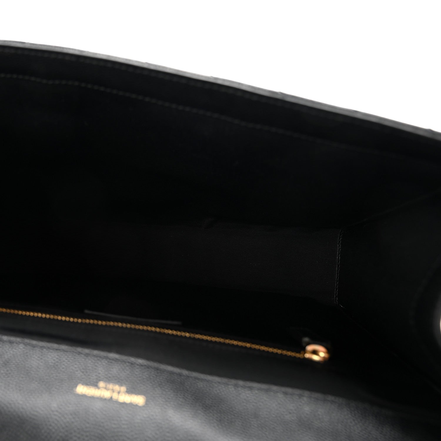 Saint Laurent Grain De Poudre Matelasse Chevron Large Monogram Satchel Black 5 of 9
