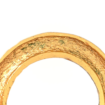Chanel Braided Hoop Clip On Earrings Gold 6 of 6