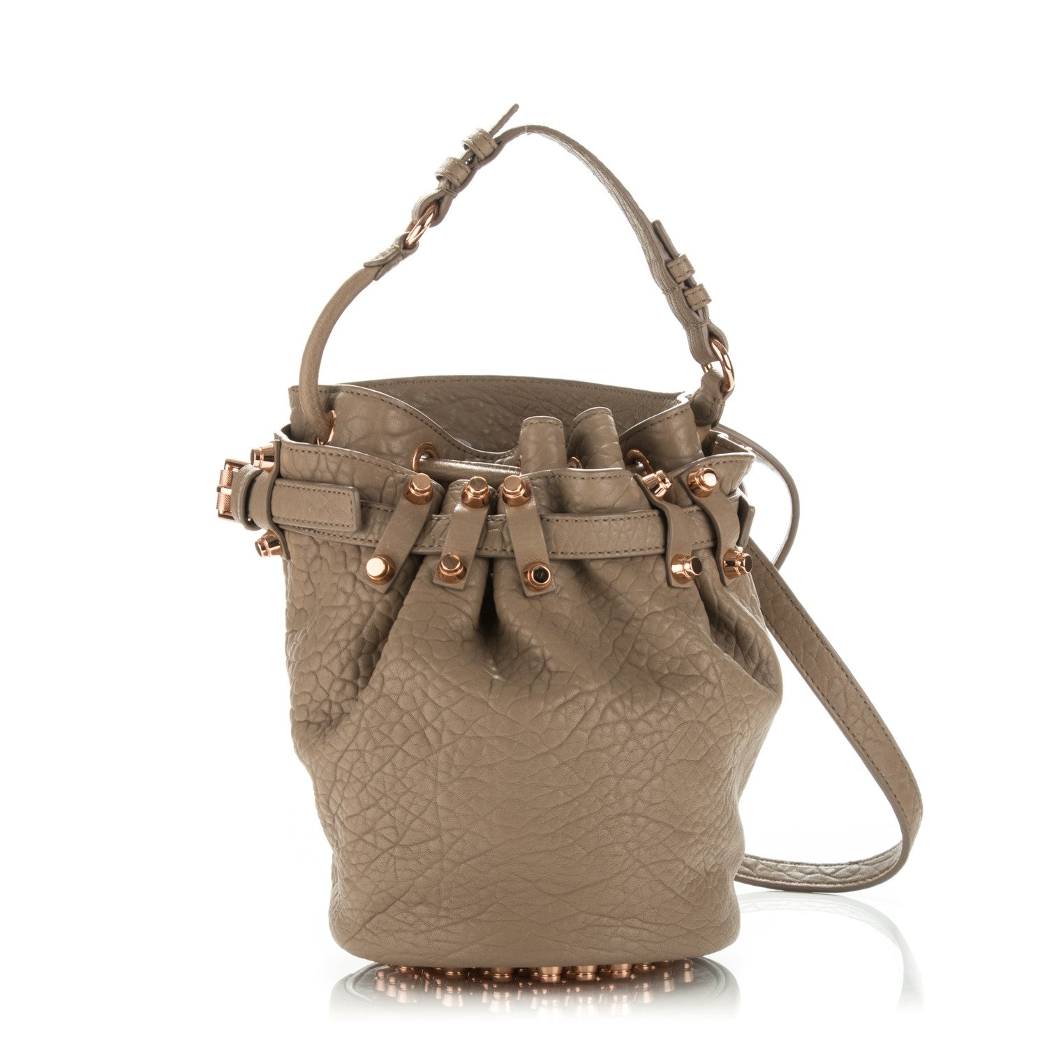 Alexander Wang Pebbled Lambskin Diego Bucket Bag Latte 1 of 8
