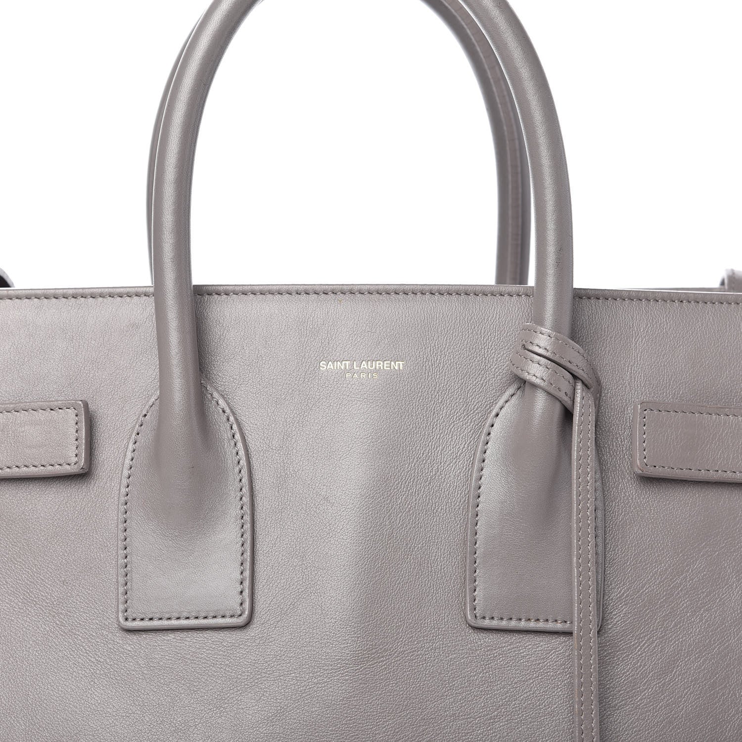 Saint Laurent Calfskin Small Sac De Jour Fog 10 of 12