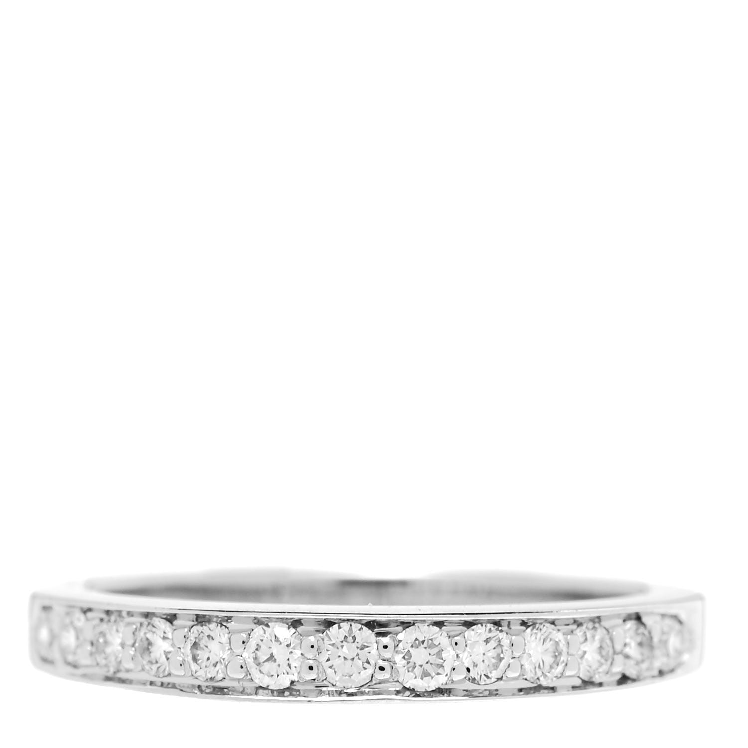 Tiffany Platinum Diamond 2mm Legacy Band Ring 53 6.5 1 of 5