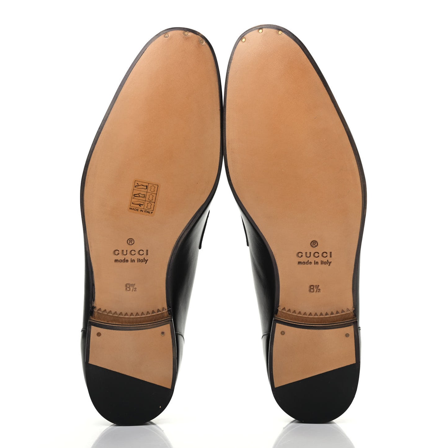 Calfskin Horsebit Mens Jordaan Loafers 8.5 Black