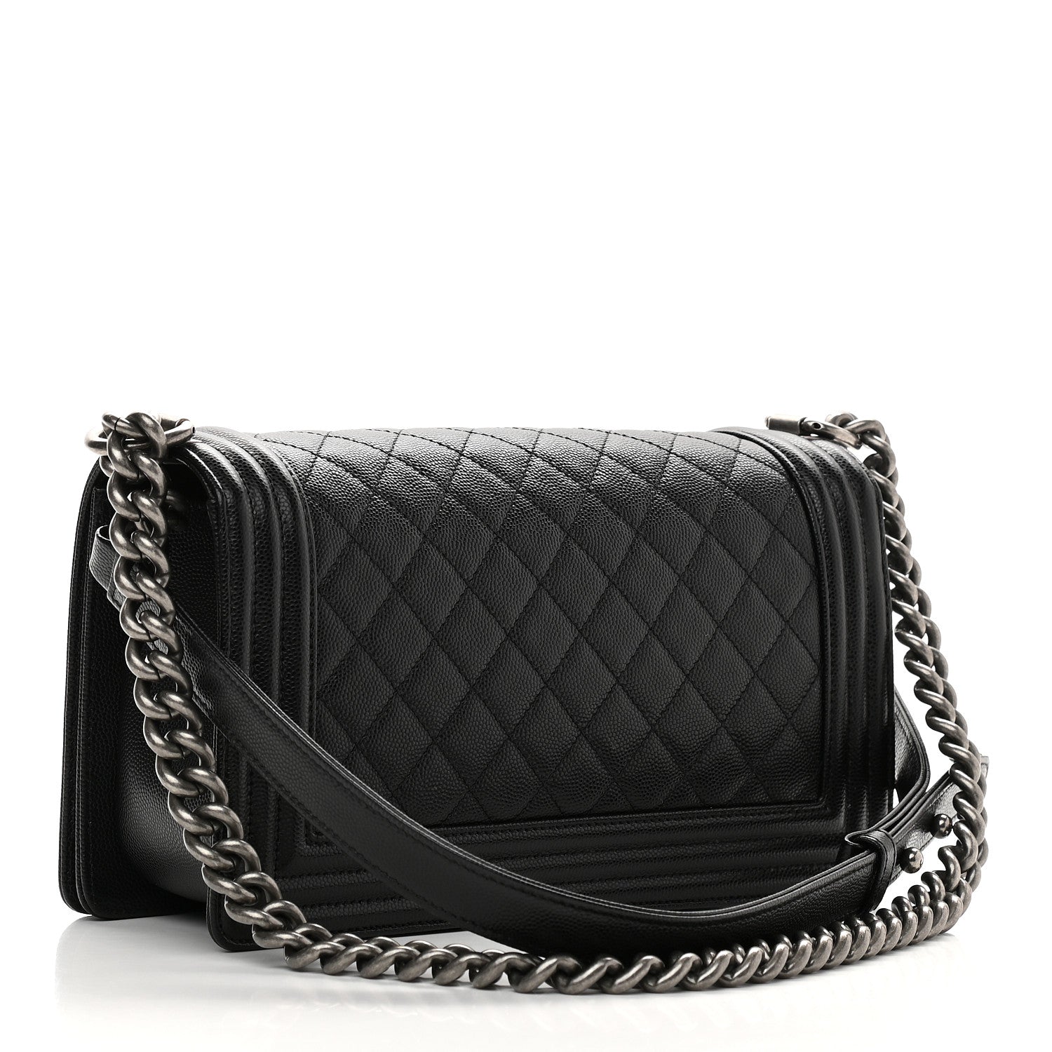 Chanel Caviar Quilted Medium Boy Flap Black 3 of 9