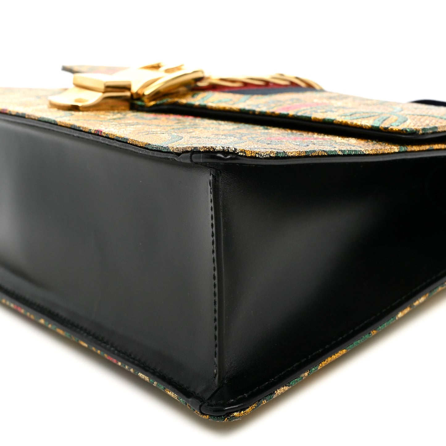 Iridescent Brocade Small Sylvie Shoulder Bag Gold