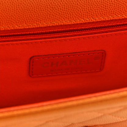 Chanel Caviar Quilted Small Sunset On The Sea Flap Orange 6 of 11