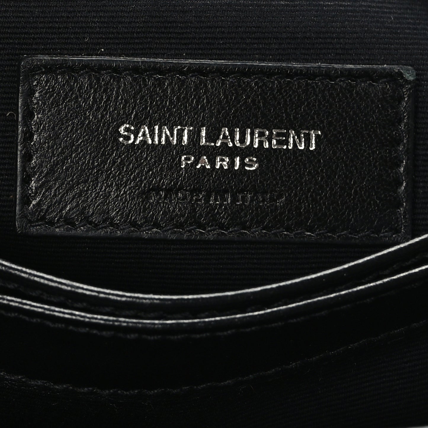 Calfskin Y Quilted Monogram Toy Loulou Crossbody Bag Black