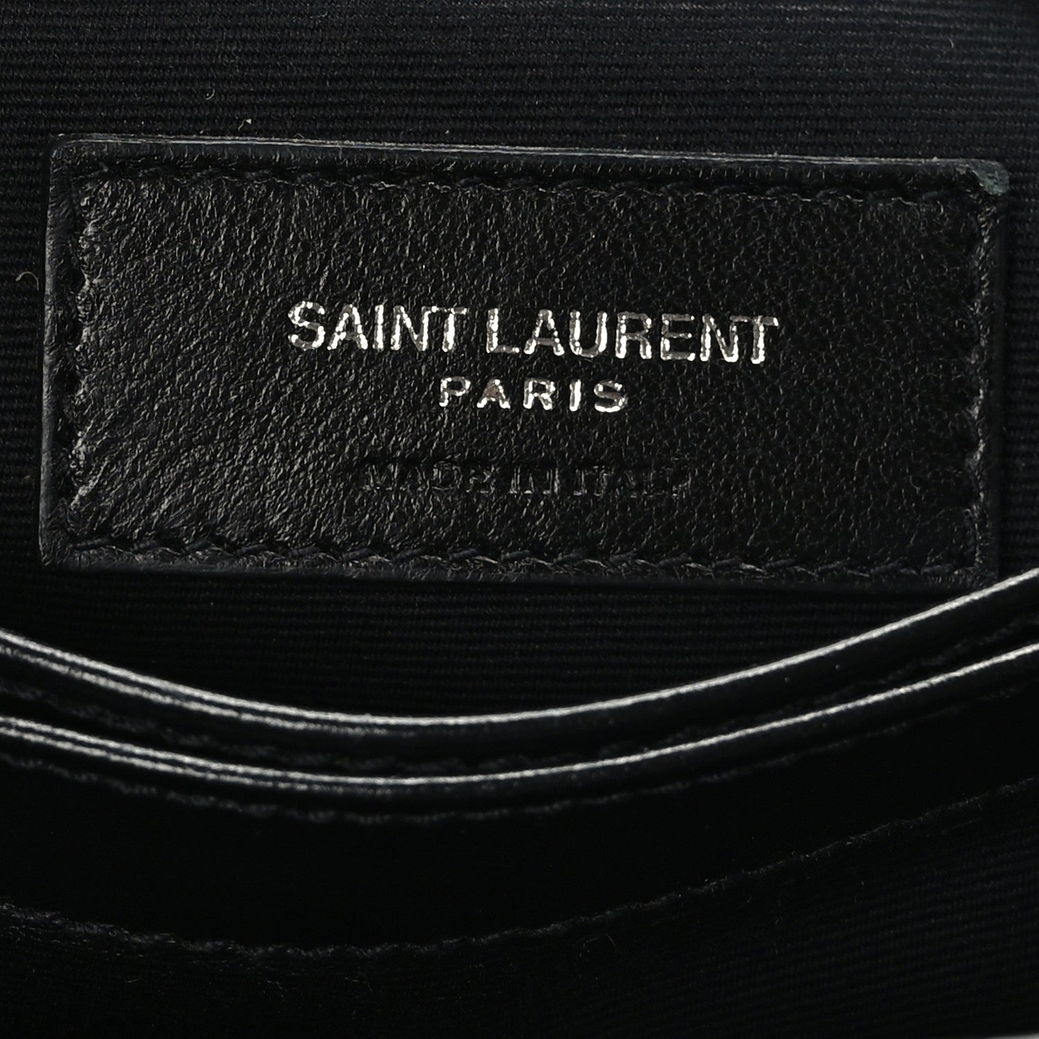 Saint Laurent Calfskin Y Quilted Monogram Toy Loulou Crossbody Bag Black 7 of 10