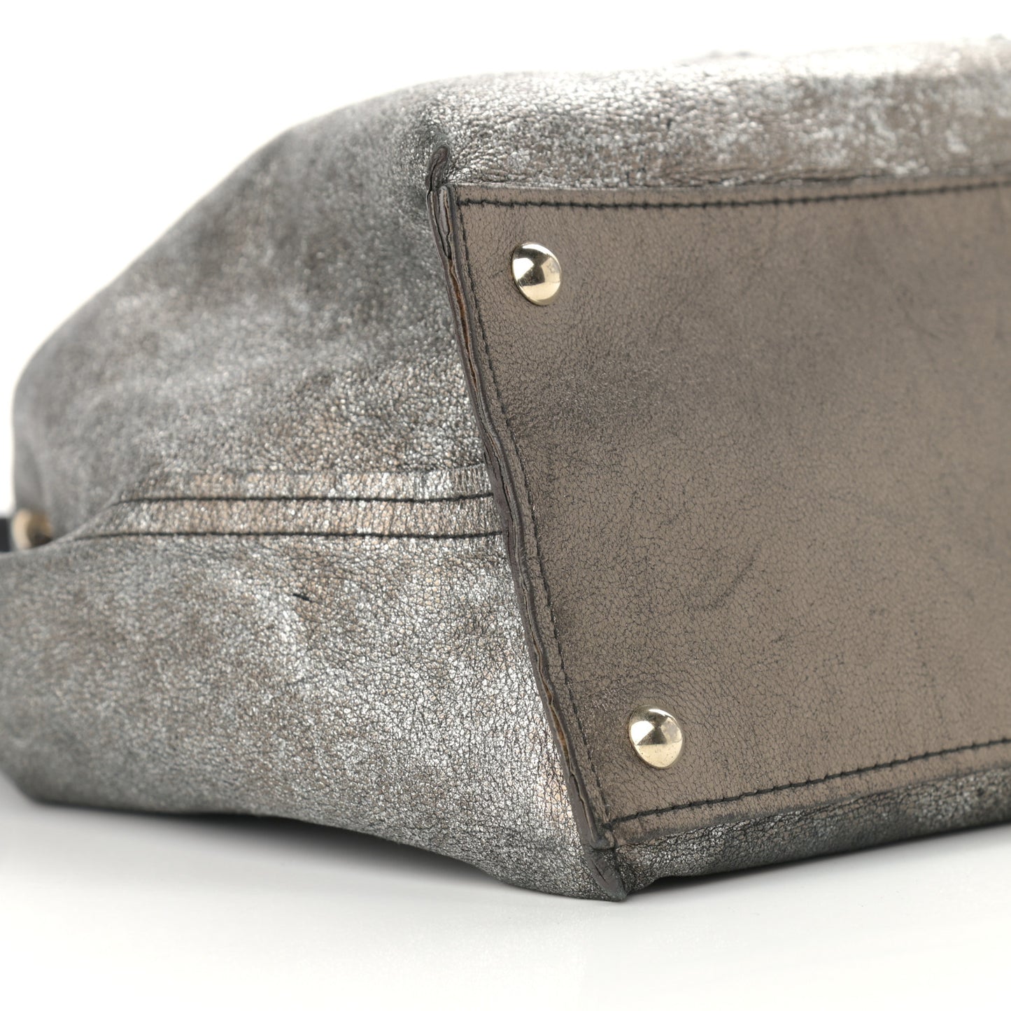 Calfskin Reversible Double Sac Y Tote Gold Black