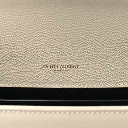 Saint Laurent Grain De Poudre Small Monogram Kate Satchel Crema Soft 5 of 7
