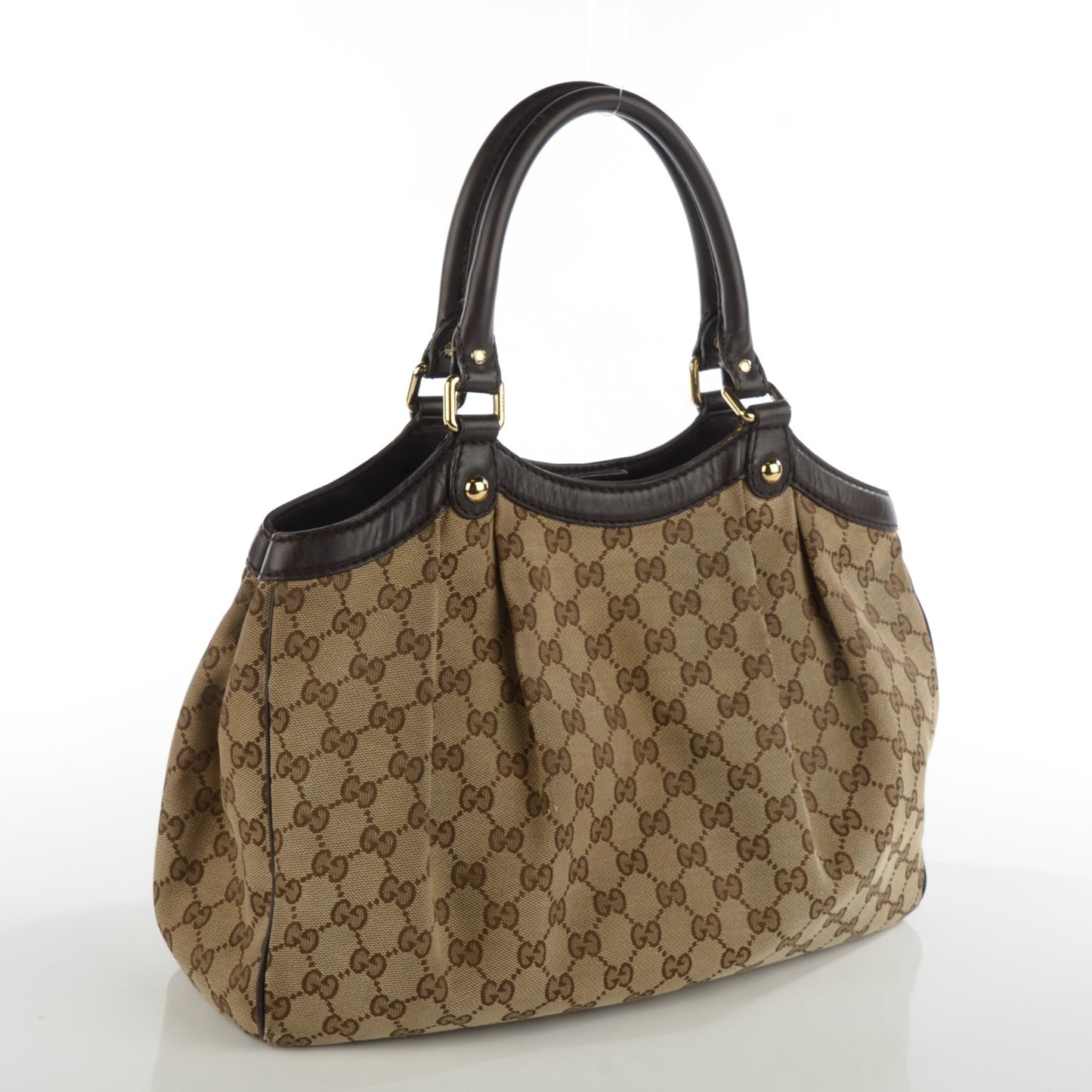 Monogram Medium Sukey Tote Dark Brown