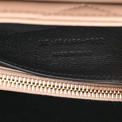 Saint Laurent Calfskin Y Quilted Monogram Small Loulou Chain Satchel Dark Beige 8 of 11