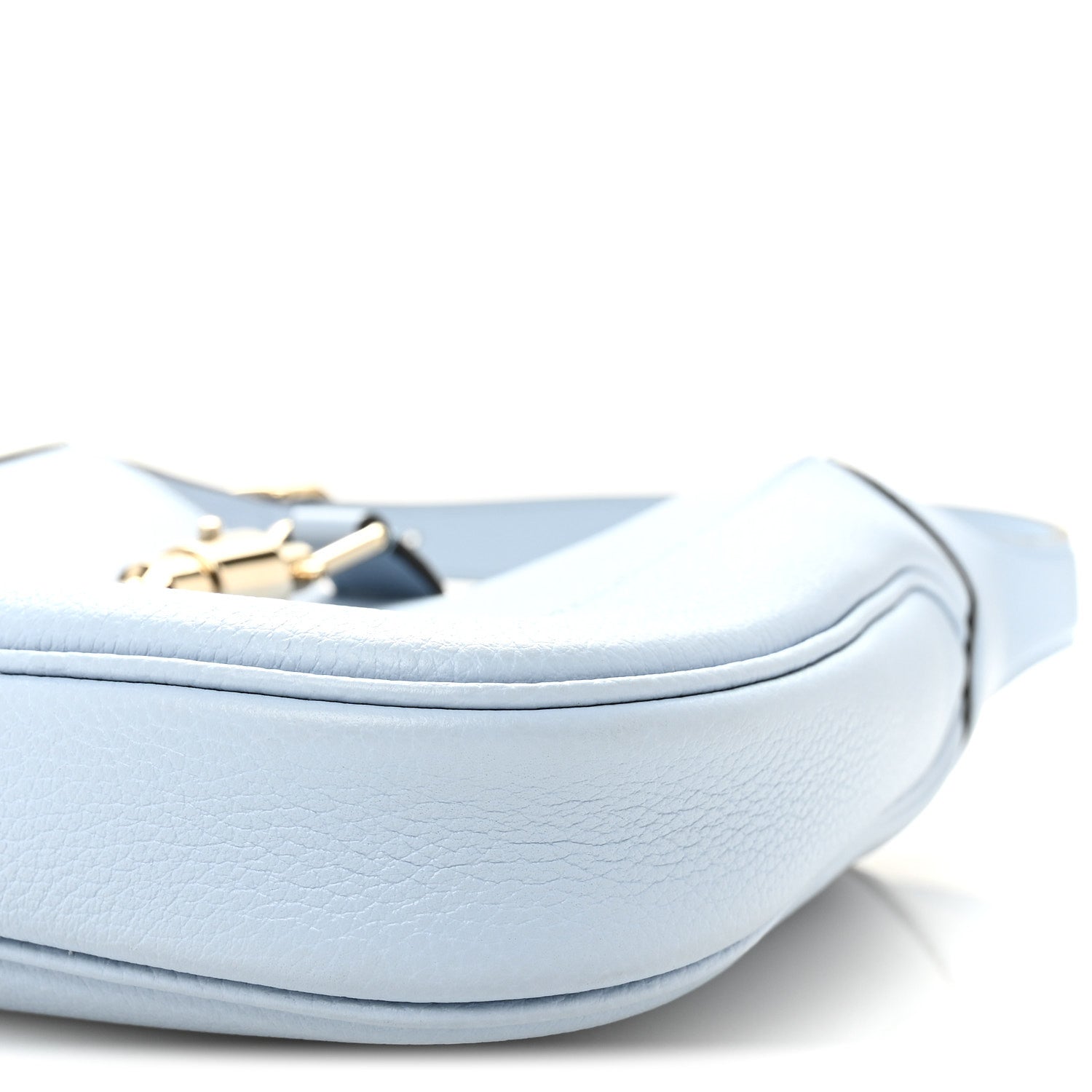Gucci Grained Calfskin Web Medium Jackie 1961 Hobo Light Blue 10 of 10