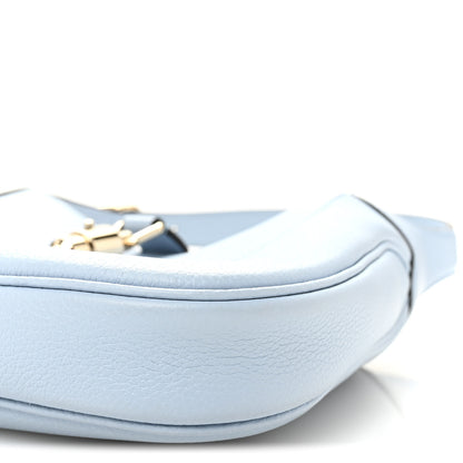 Gucci Grained Calfskin Web Medium Jackie 1961 Hobo Light Blue 10 of 10
