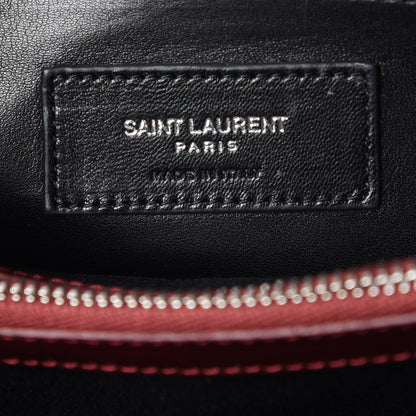 Saint Laurent Patent Y Quilted Monogram Small Loulou Chain Satchel Palissandre 6 of 7