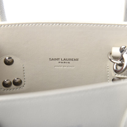 Saint Laurent Grained Calfskin Baby Sac De Jour White 5 of 8