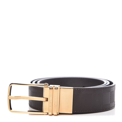 Louis Vuitton Damier Infini Calfskin Boston 30mm Reversible Belt 95 38 Moka 1 of 7