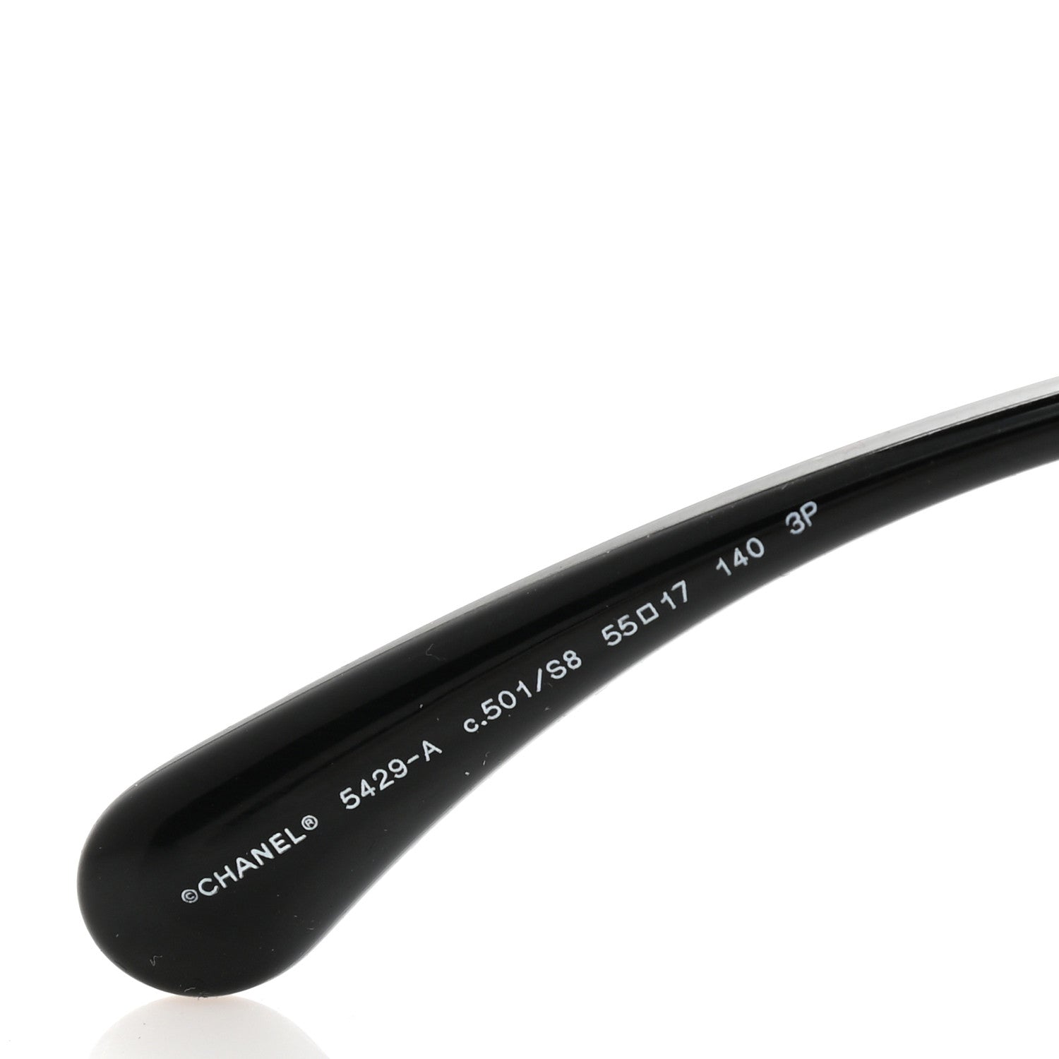 Chanel Acetate Butterfly Signature CC Sunglasses 5429-A Black 5 of 7