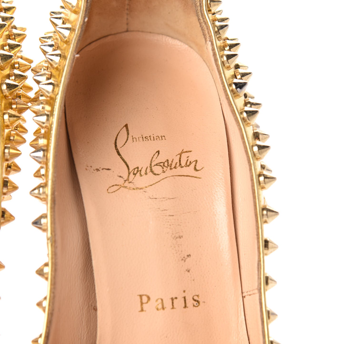 Specchio Lady Peep Spikes 150 Pumps 37 Gold