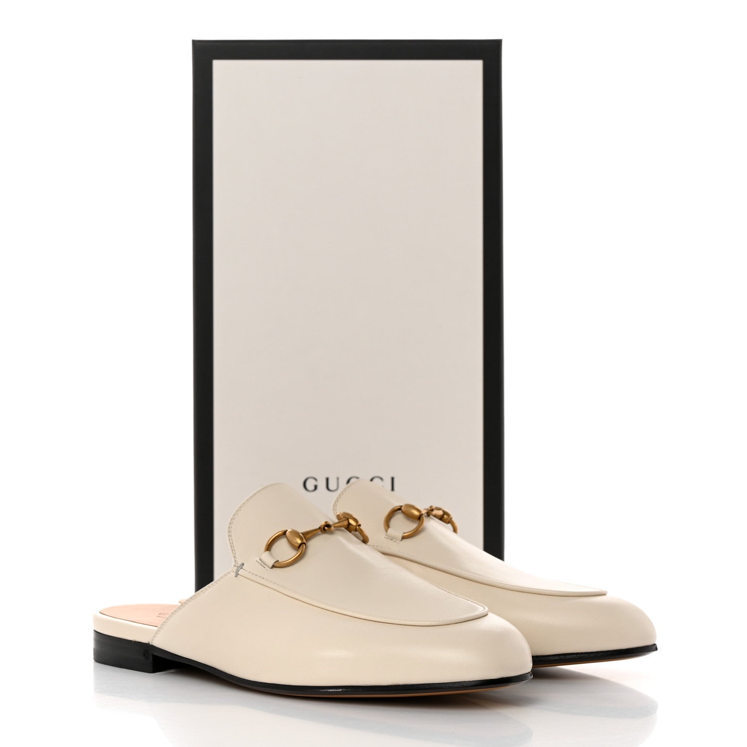 Gucci Malaga Kid Womens Princetown Slippers 37.5 Mystic White 9 of 9