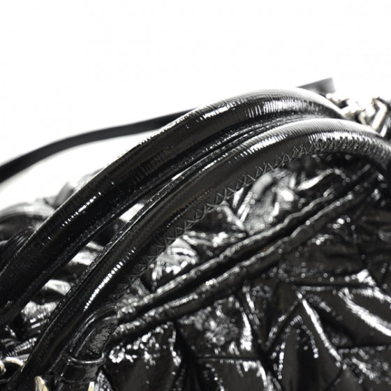 Miu Miu Patent Leather Large Patchwork Tote Black 6 of 11