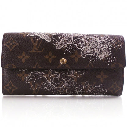 Louis Vuitton Monogram Dentelle Sarah Wallet Silver 1 of 7