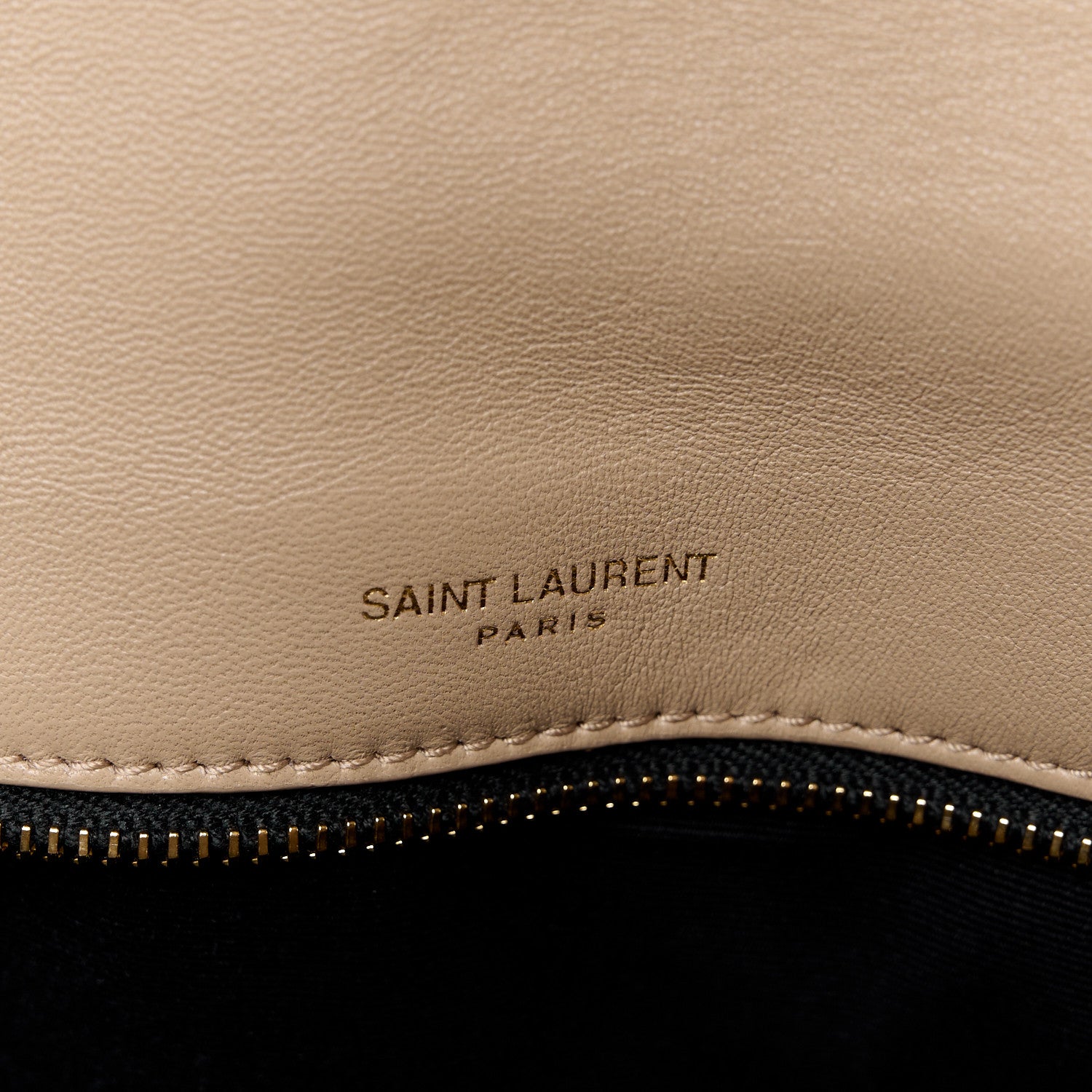 Saint Laurent Lambskin Matelasse Monogram Medium Niki Chain Satchel Dark Beige 6 of 11